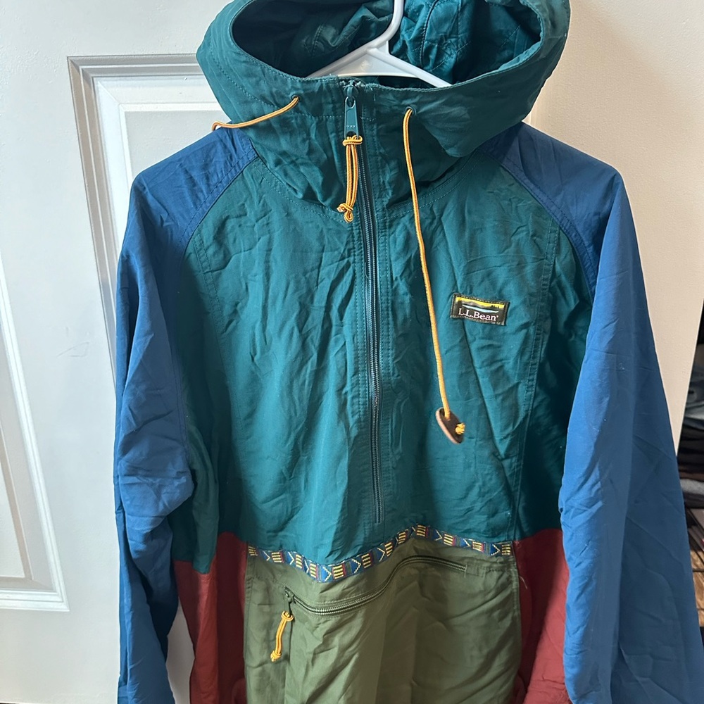 L.L. Bean Multicolor Windbreaker Jacket
